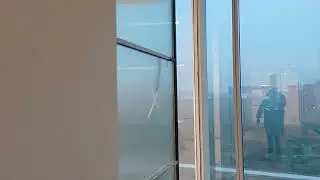 Slimline Aluminium Gride Glass PartitionSlim glass partition, For Office ##software #interiordesign