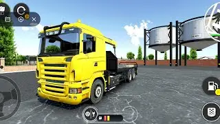 Iron and some items are being transported in trucks in contraction simulator game 2026