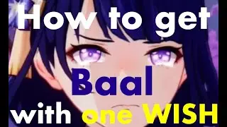 how to get BAAL with ONLY one wish