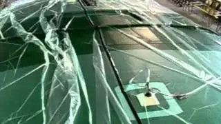 Time lapse vacuum resin infusion of a F39 trimaran deck