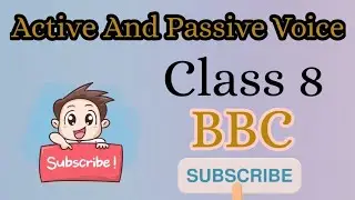 Active and Passive Voice||Class8||BBC||Worksheet Solution||English Grammar||Classroom Assignment-71
