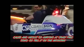 Kids Minute By Wesley's TV Caleb And Wesley Go Karting At Crazy Pinz (Monday 4:48PM)