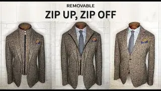 Nicholas Joseph Zip Up Custom Sport Coat