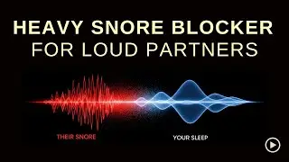 Heavy Snore Blocker for Loud Partners | 10 Hours Deep Brown Noise (Black Screen)