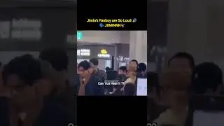 Jimin's Fanboy Screaming his Name at Airport 😭 #jimin #fypviralシ #bts