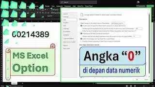 Angka 0 di depan data numerik excel