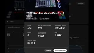 20:30 Live - Lee Marvin 404 - Chat & G&auml;ste