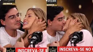 Dudu Camargo e Saory  trocarem um beijão ao vivo, e deixam recado  para os fãs: hoje tem live!