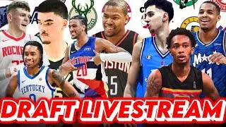 🔴 2024 NBA DRAFT DAY LIVESTREAM I 2024 NBA Draft Night Trades and Analysis ahead of the NBA Draft