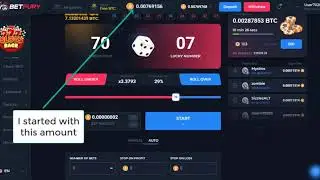 Dice strategy-Betfury to win ALMOST 1 BTC PER WEEK!!! Lot of profits