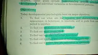 Definition,Aim, Scope and Role of Developmental psychology in urdu
