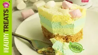 Rainbow Jelly Slice, Sugar Free - Natvia's Healthy Treats