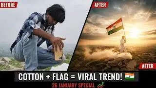 I did such a cinematic photoshoot with Cotton + Indian Flag that it got millions of views on Inst...