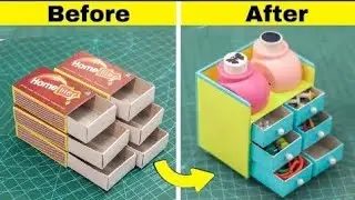 How to make a mini organiser from matchbox| Diy organiser from matchbox 