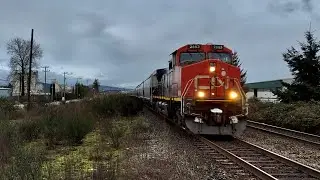 CNR Train Spotting HD: CN 2663 West, M301 Highballs Port Kells BC: 1/2 2025/12/26