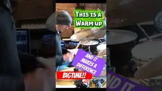 How do you warm up #drumchops #drums #drummer #warmup #mindandbody #learndrums #drumlessons #music