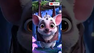 The Nighttime Bat | Learn Animal Names for Kids | Educational Shorts#shorts #cartoon