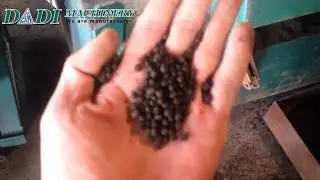 Cow dung compost fertilizer granules making machine working video