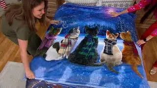 Berkshire Blanket 60x70 Holiday Printed Throw on QVC