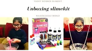 Unboxing Yucky Science Slim Kit/how to make slime with it/DIY with AARA