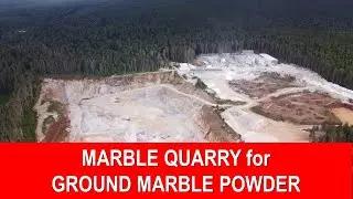 #73 DRONE FOOTAGE OF MARBLE QUARRY.