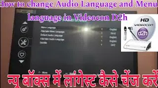 How to change Audio Language and Menu language in Videocon D2h ! Hindi