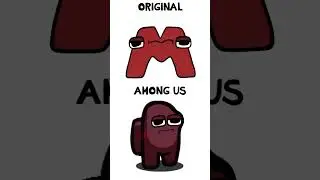 ALPHABET LORE IN REAL LIFE - REAL LIVE VS ORIGINAL #alphabetlore #numberlore #shorts