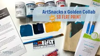 Unboxing ArtSnacks x Golden Paints March Box - So Flat Matte Acrylics