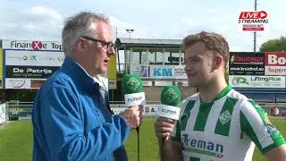 interview met Bart jan Brouwer na de wedstrijd v.v. Staphorst - SC Genemuiden