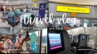 Leaving My Family Again.. Saying Goodbye & Travel Vlog