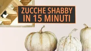 Decorazioni autunnali fai da te: zucche shabby in 15 minuti con la chalk paint