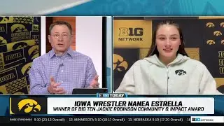 Iowa's Nanea Estrella on Winning the Jackie Robinson Community & Impact Award | Iowa Wrestling
