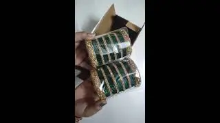 meesho green bangles unboxing#shorts