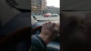 Driving in Downtown Birmingham Michigan