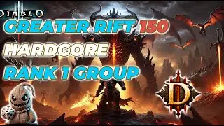 D3 season 32 Greater Rift 150 group clear rank 1