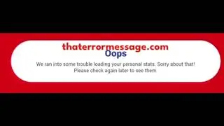 We ran into some trouble loading your personal stats. (Nintendo)