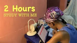 NIGHT TIME 🌃🌙 2 HOURS STUDY WITH ME | Background noise + No music