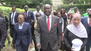 peter wanyama presents his nomination pares for the position of LSK President
