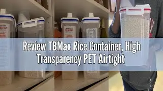 Review TBMax Rice Container, High Transparency PET Airtight Food Storage Container 2.64 Qt/4 Lbs, Ki