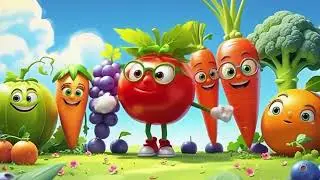 Adorable Veggies & Fruits Dancing 🎶 Calm Lullaby for Kids#animation #babymusic 15 minutes baby video