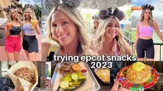 Trying Epcot Snacks + FIRST TIME Riding Guardians of the Galaxy Cosmic Rewind 2023