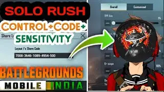 [NEW] SOLO RUSH latest control & Sensitivity code| BGMI