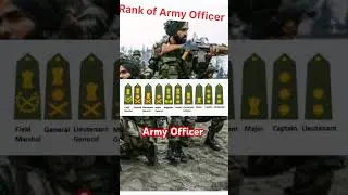 Army Officer rank structure #army #defence #rank #knowledge #shortfeed