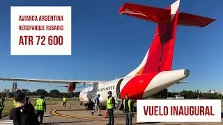 Primer e histórico vuelo de Avianca Argentina - AEP ROS