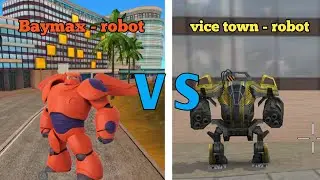 Vice town rope Hero by Max robot kidnapped help me Epson big robot rope Hero bayMax