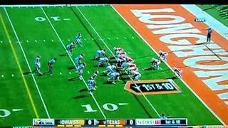 Texas Longhorns Wishbone Trick Play vs Iowa State Nov 10, 2012
