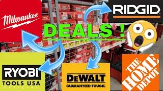 TOP TOOL Deals on MILWAUKEE, DEWALT, RYOBI, RIGID and MORE