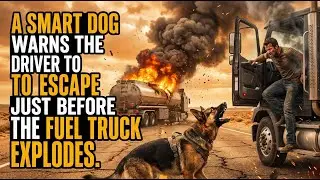 HERO DOG Saves Driver Seconds Before Fuel Truck Explodes