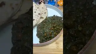 Palak & Kale Chane Ki Sabji😋 #palak #sabji #shortvideo #food #indianfood