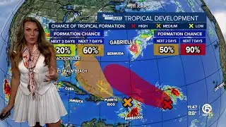 2 tropical systems to watch as Gabrielle heads away from US